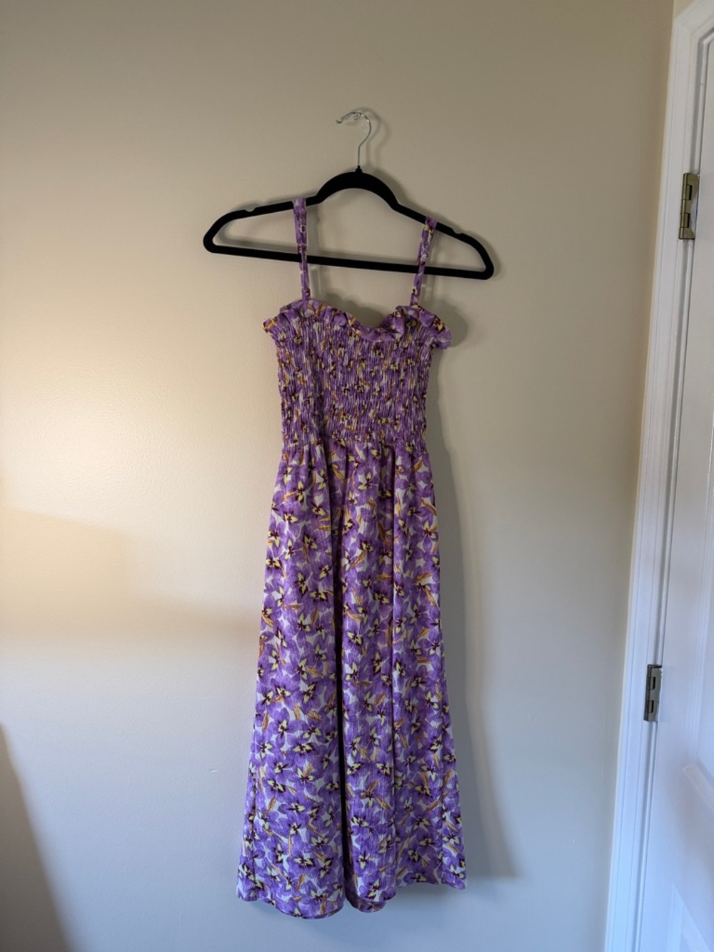 H&M Purple Floral Midi Sundress